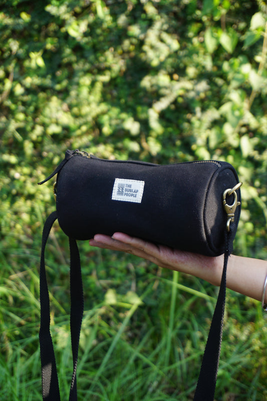 Sale - Cylindrical Bag In Black