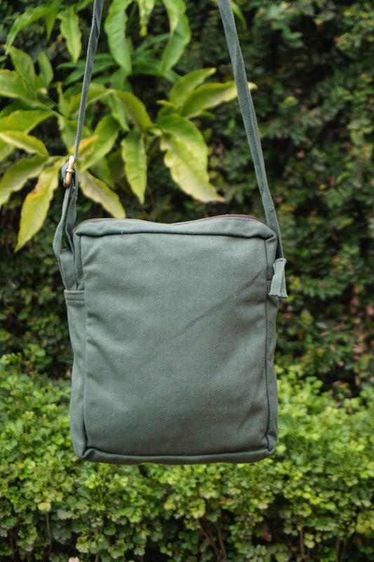 Sale - Sling In Green Leaf Printed