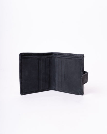 The Flip Wallet with Button Enclosure in Olive