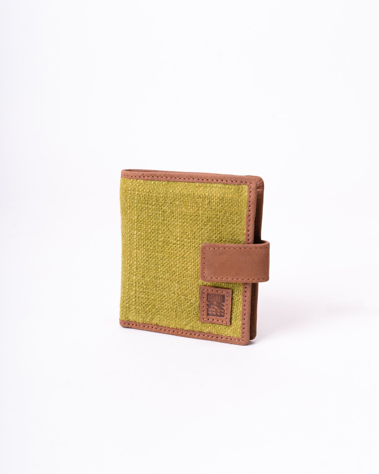 The Flip Wallet with Button Enclosure in Olive
