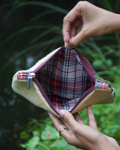 Upcycled Handmade Pouch