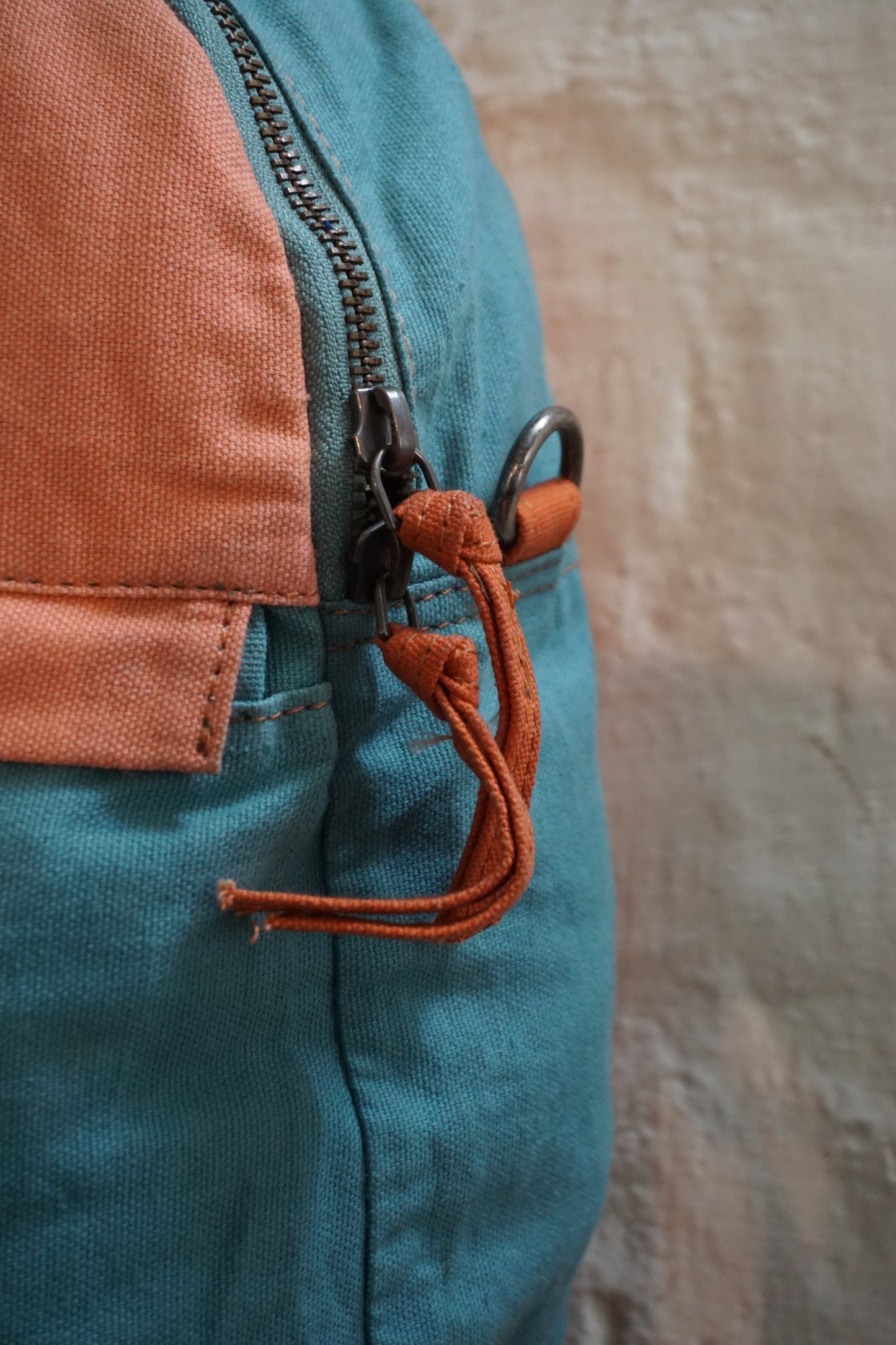 Sale - Canvas Lil Sister In Peach & Sky Blue