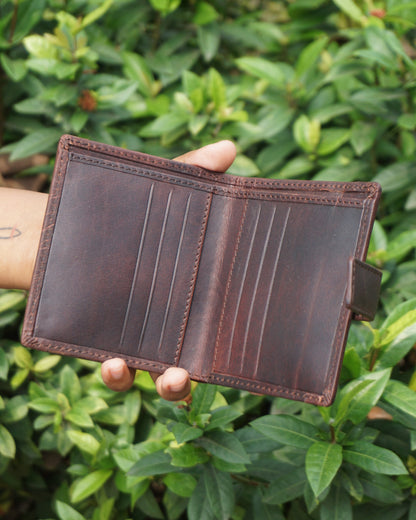 The Flip Wallet with Button Enclosure