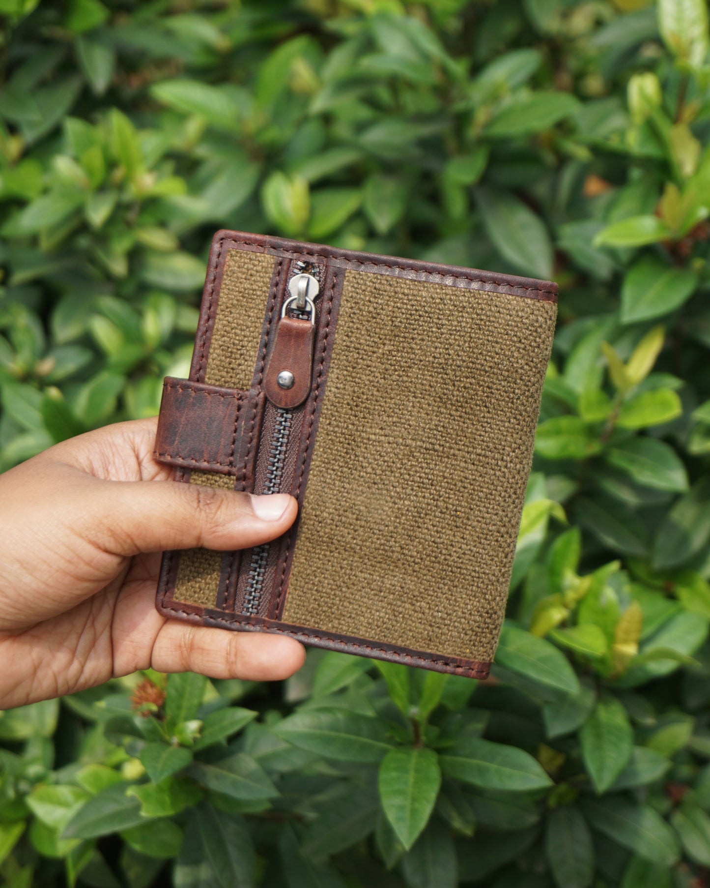 The Flip Wallet with Button Enclosure