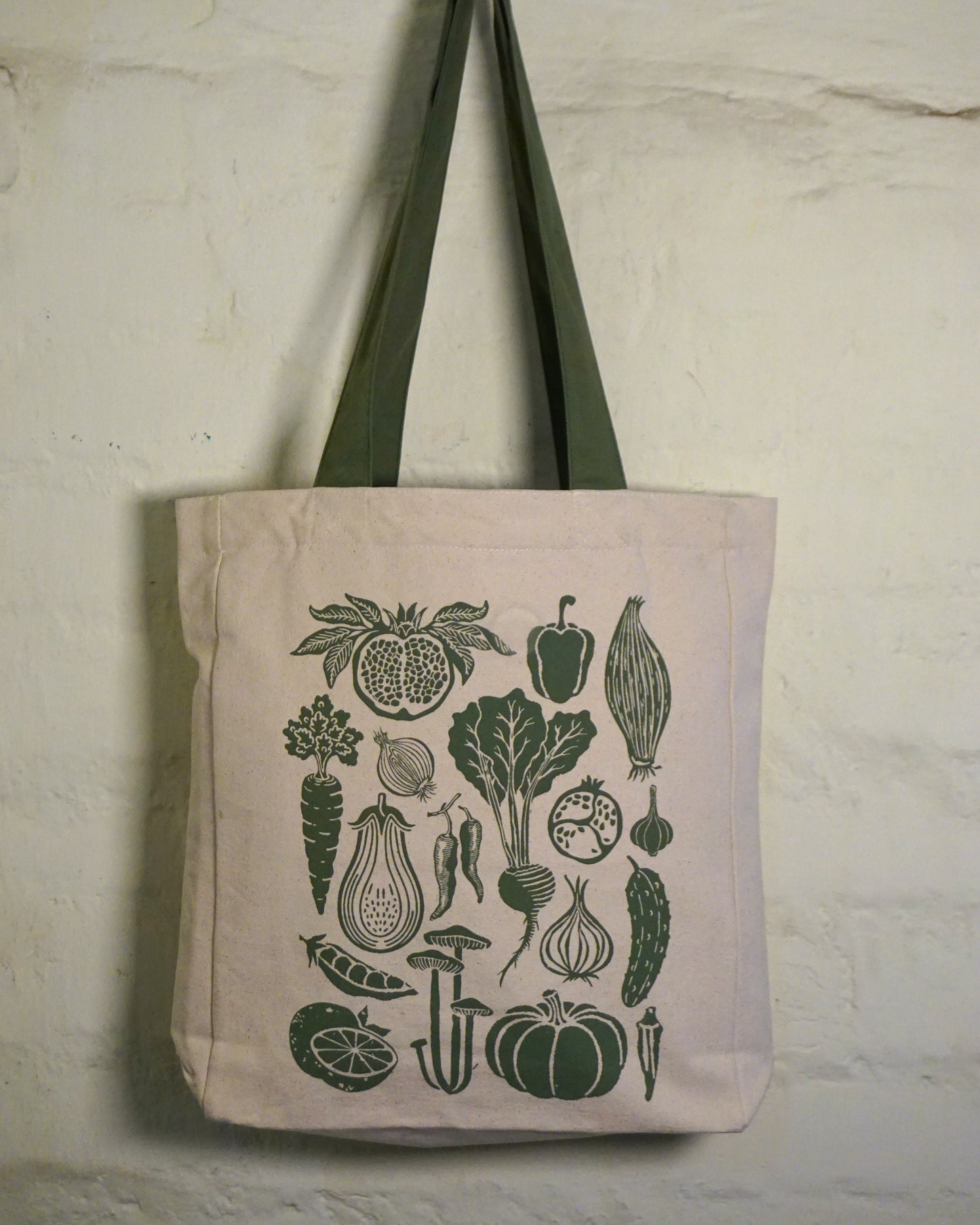 Amar Khamar x The Burlap People : Shaak Shobji tote bag