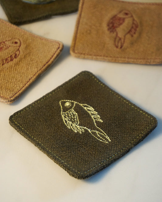 Amar Khamar x The Burlap People : Coasters (Set Of 2)