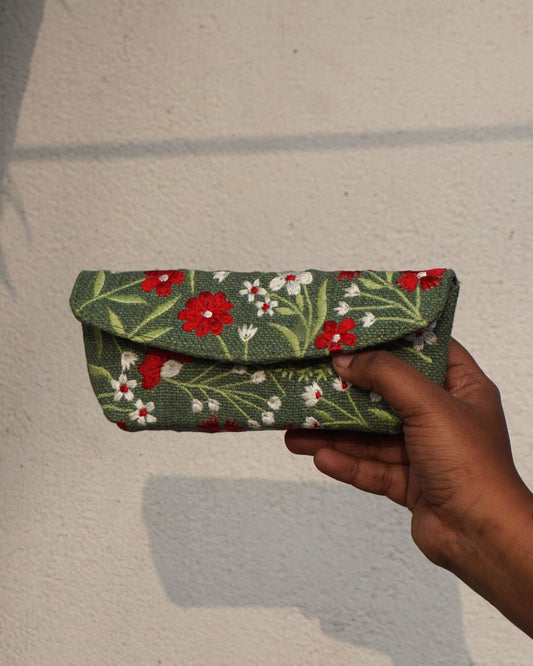 The Embroidered Sunglass Pouch