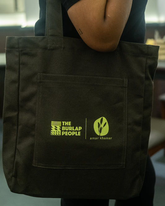 Amar Khamar x The Burlap People : Haat er Jhuli tote bag