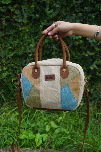 Sale - Lunch Bag in Multicolour Patchwork
