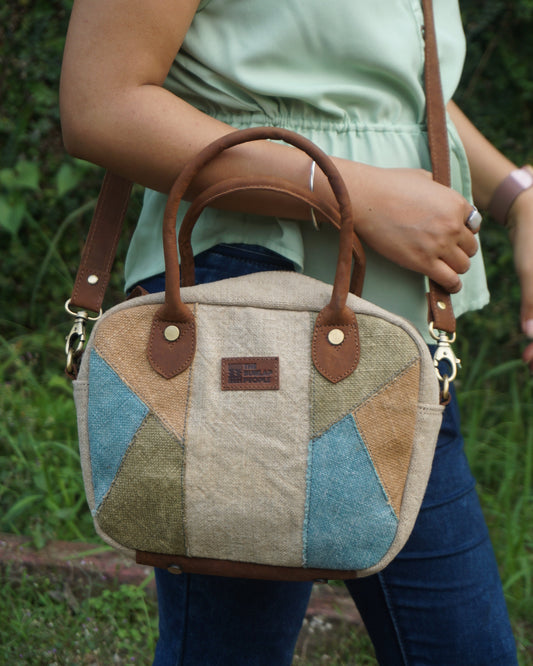 Sale - Lunch Bag in Multicolour Patchwork